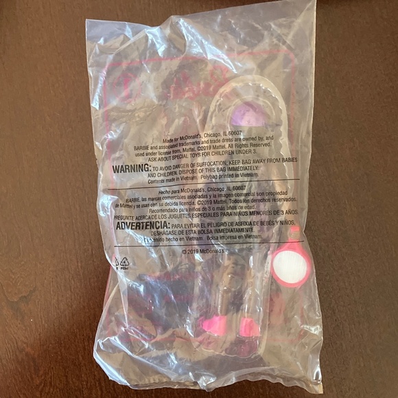 2 Barbie Dolls with Movable Arm and Tennis Racket, Happy Meal Toys, McDonalds - Picture 5 of 5